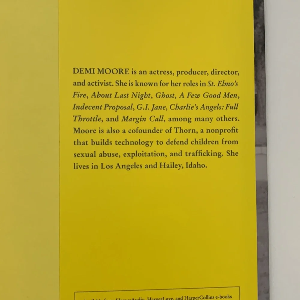 Demi Moore Bundle | Demi Tour Tee Shirt Hardcover Autobiography Book Inside Out! - Picture 11 of 13